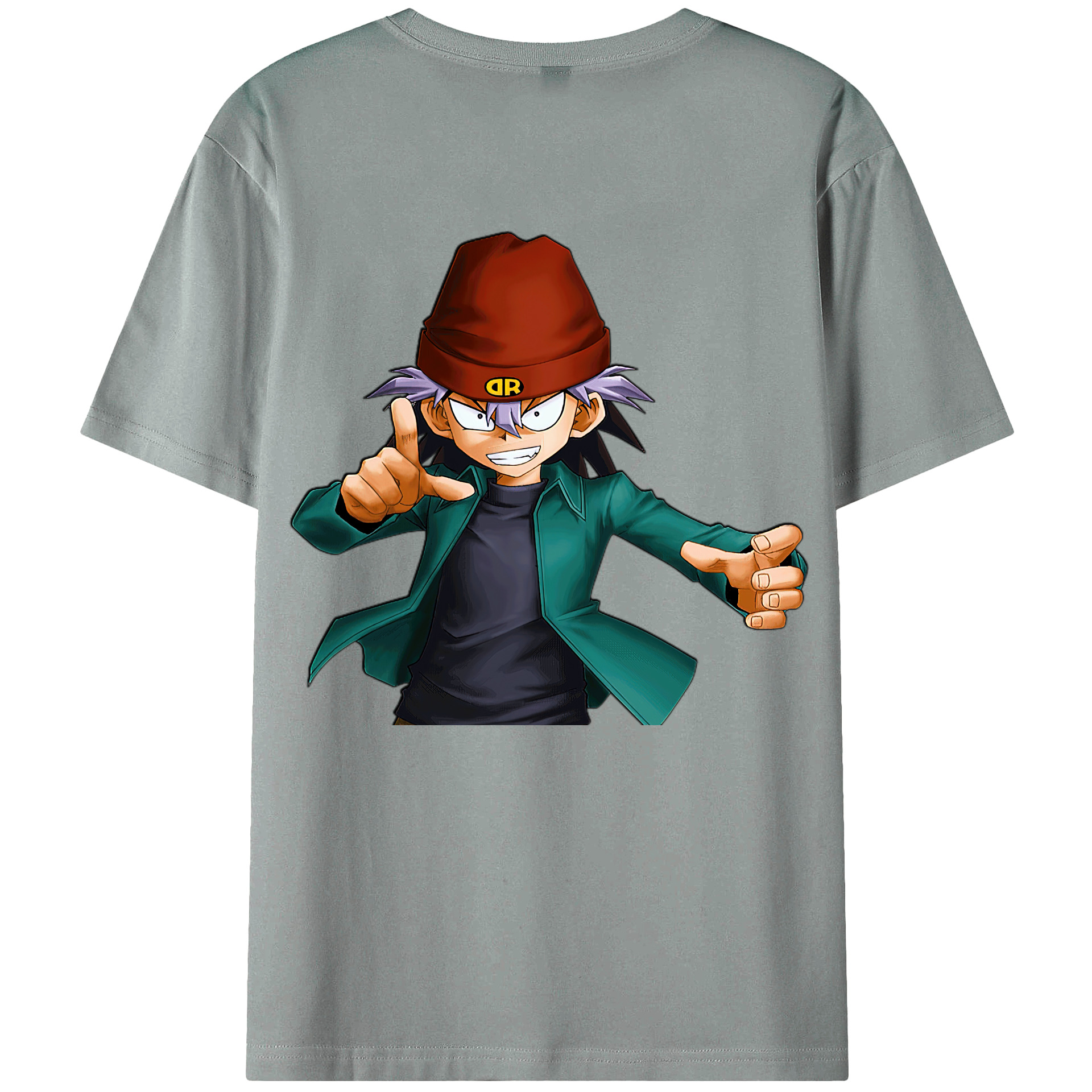 （画像用） 遊☆戯☆王 Yu-Gi-Oh! 綿100％ メンズ半袖Tシャツ（バックプリント） 通気性